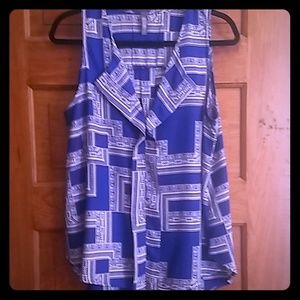 Allison Joy Evereve Flowy Cobalt Sleeveless Top